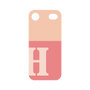 プレミアムパネル［ オリジナル - initial two tone - H pink ］