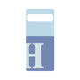 プレミアムパネル［ オリジナル - initial two tone - H blue ］