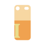 プレミアムパネル［ オリジナル - initial two tone - I orange ］