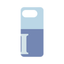 プレミアムパネル［ オリジナル - initial two tone - I blue ］