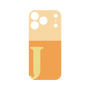 プレミアムパネル［ オリジナル - initial two tone - J orange ］