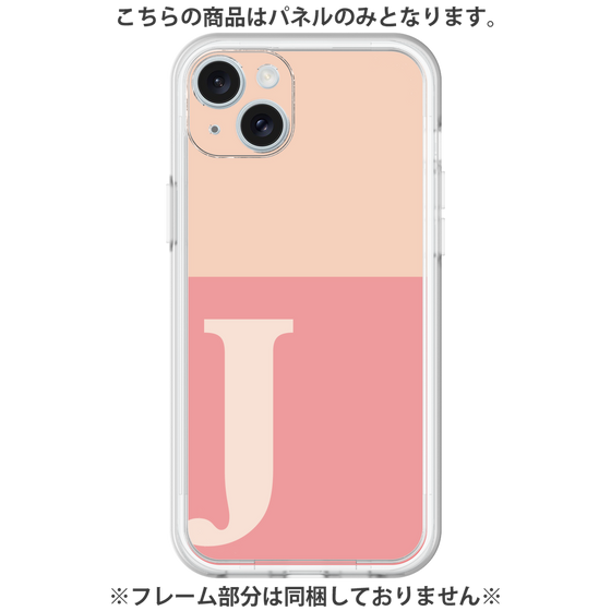 プレミアムパネル［ オリジナル - initial two tone - J pink ］
