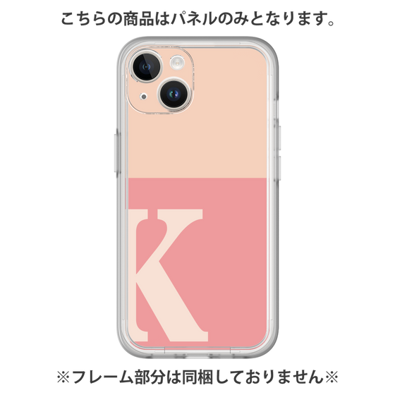プレミアムパネル［ オリジナル - initial two tone - K pink ］