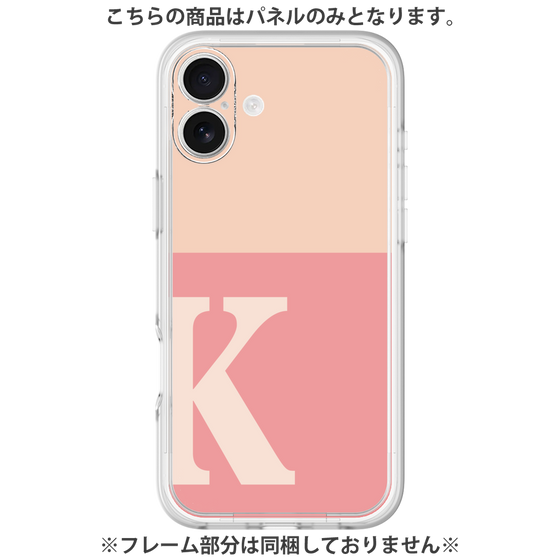 プレミアムパネル［ オリジナル - initial two tone - K pink ］