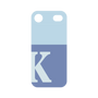 プレミアムパネル［ オリジナル - initial two tone - K blue ］
