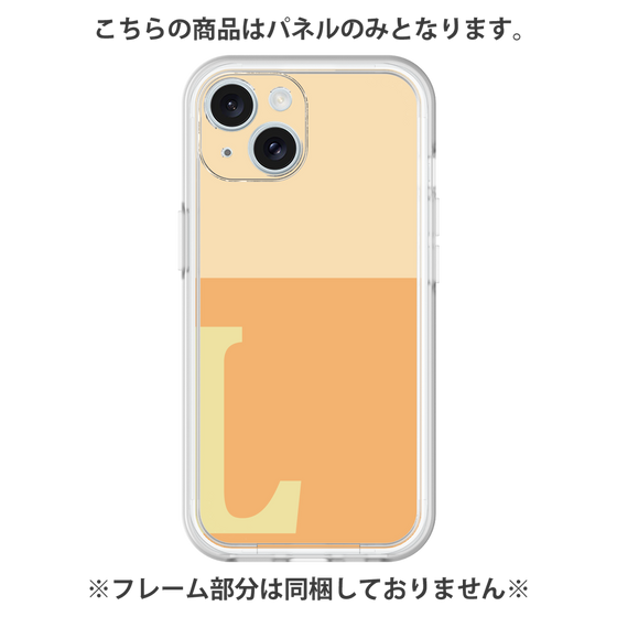 プレミアムパネル［ オリジナル - initial two tone - L orange ］