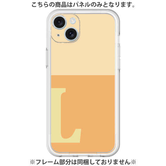 プレミアムパネル［ オリジナル - initial two tone - L orange ］