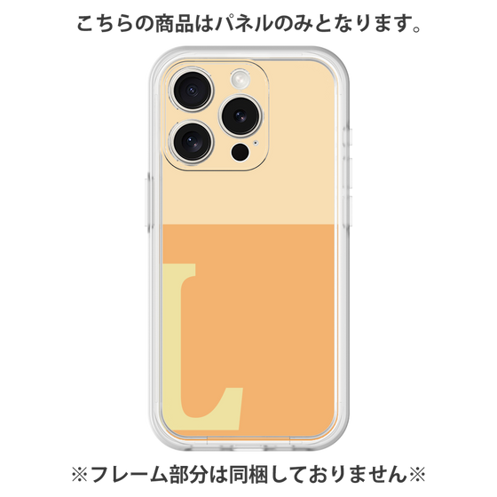 プレミアムパネル［ オリジナル - initial two tone - L orange ］