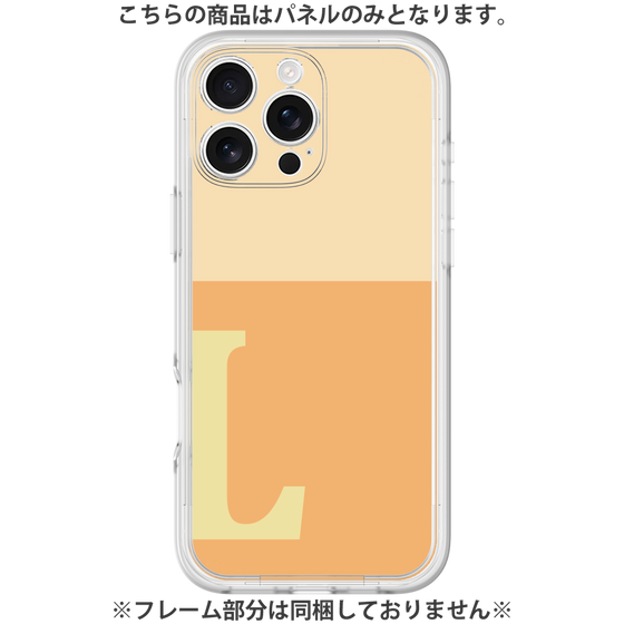 プレミアムパネル［ オリジナル - initial two tone - L orange ］