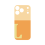 プレミアムパネル［ オリジナル - initial two tone - L orange ］