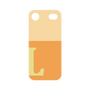 プレミアムパネル［ オリジナル - initial two tone - L orange ］