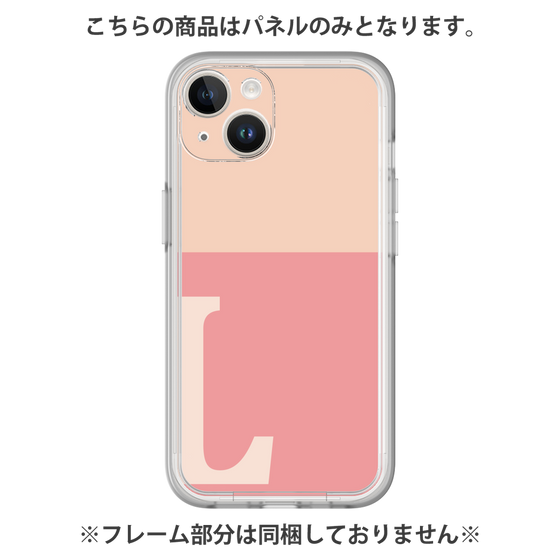 プレミアムパネル［ オリジナル - initial two tone - L pink ］