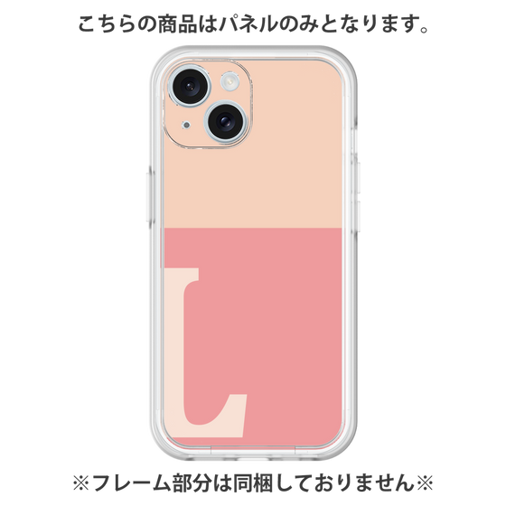 プレミアムパネル［ オリジナル - initial two tone - L pink ］
