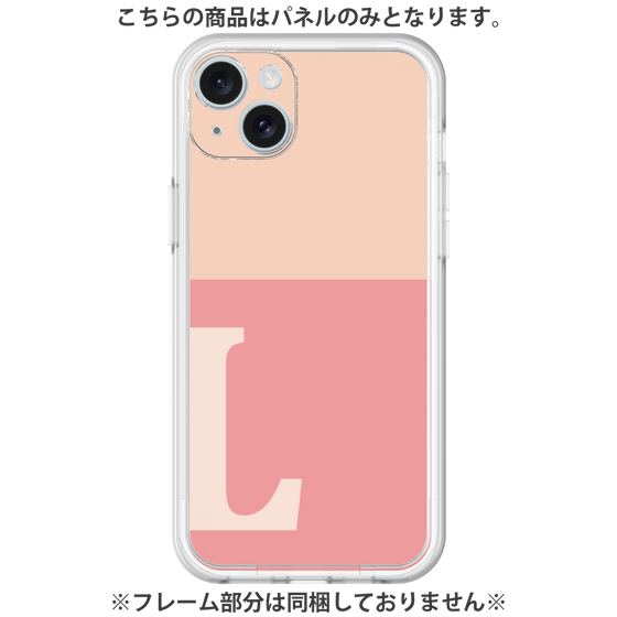 プレミアムパネル［ オリジナル - initial two tone - L pink ］