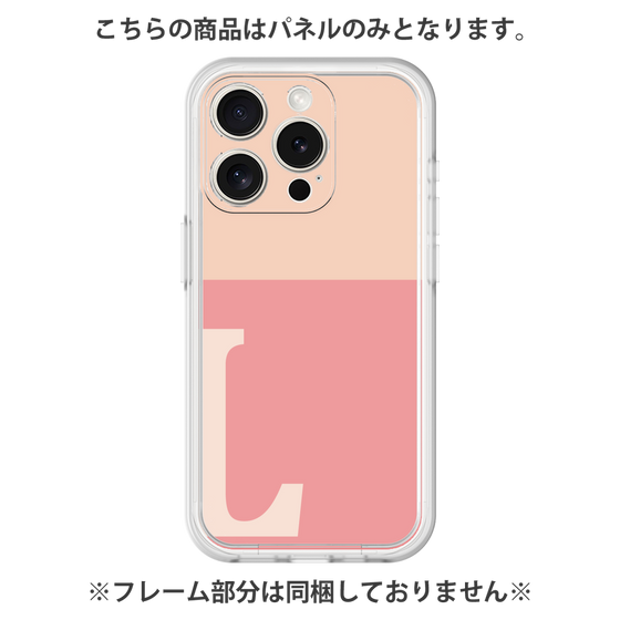 プレミアムパネル［ オリジナル - initial two tone - L pink ］