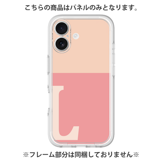 プレミアムパネル［ オリジナル - initial two tone - L pink ］