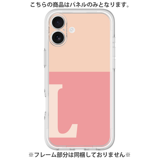 プレミアムパネル［ オリジナル - initial two tone - L pink ］