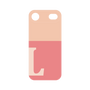 プレミアムパネル［ オリジナル - initial two tone - L pink ］