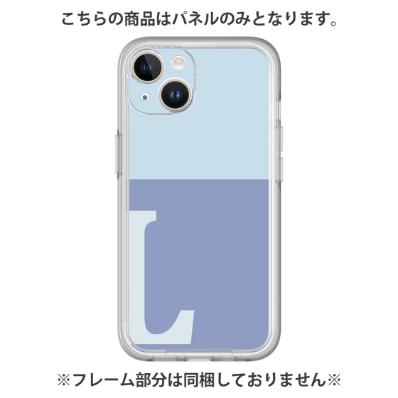 プレミアムパネル［ オリジナル - initial two tone - L blue ］
