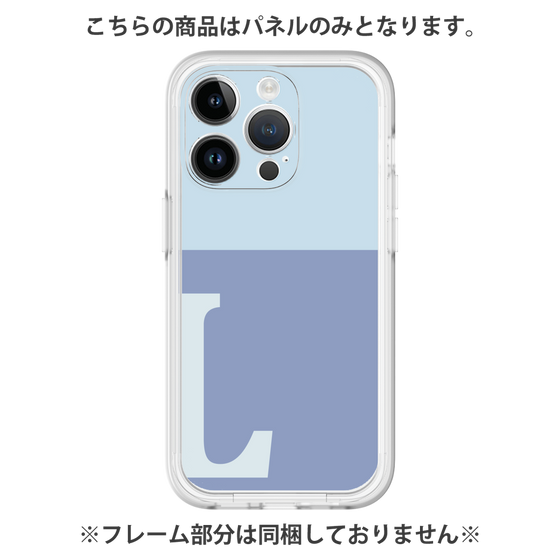 プレミアムパネル［ オリジナル - initial two tone - L blue ］