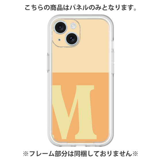 プレミアムパネル［ オリジナル - initial two tone - M orange ］