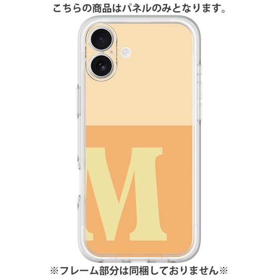 プレミアムパネル［ オリジナル - initial two tone - M orange ］