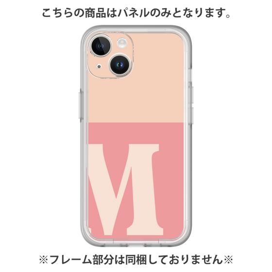 プレミアムパネル［ オリジナル - initial two tone - M pink ］