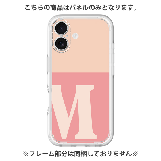 プレミアムパネル［ オリジナル - initial two tone - M pink ］