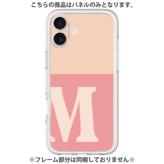 プレミアムパネル［ オリジナル - initial two tone - M pink ］