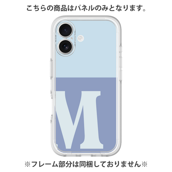 プレミアムパネル［ オリジナル - initial two tone - M blue ］