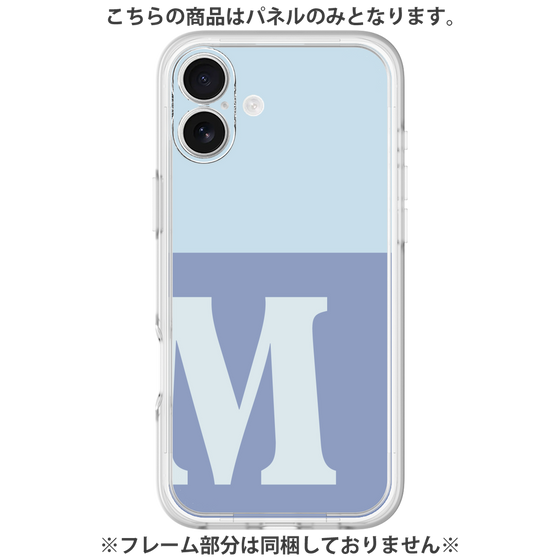 プレミアムパネル［ オリジナル - initial two tone - M blue ］