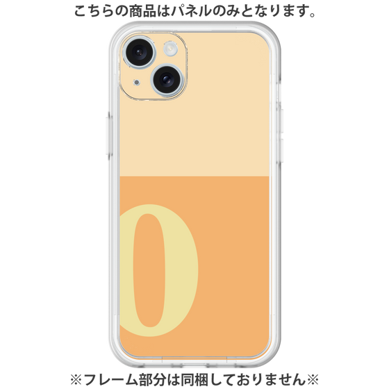 プレミアムパネル［ オリジナル - initial two tone - O orange ］