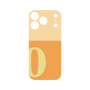 プレミアムパネル［ オリジナル - initial two tone - O orange ］