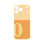 プレミアムパネル［ オリジナル - initial two tone - O orange ］
