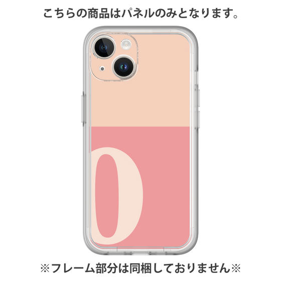 プレミアムパネル［ オリジナル - initial two tone - O pink ］