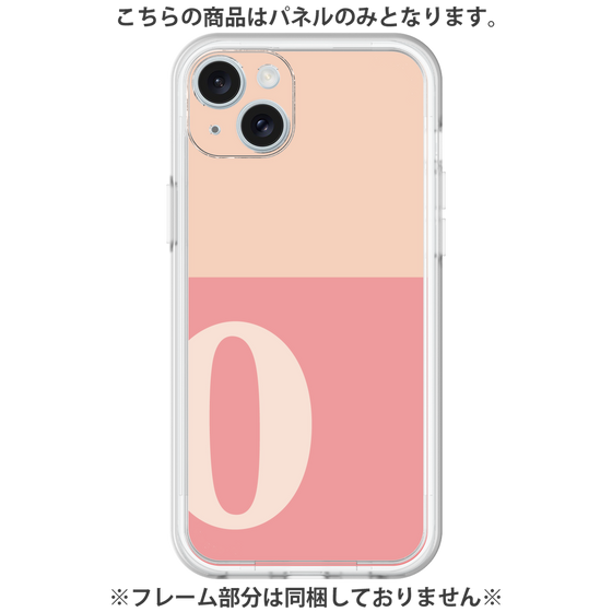 プレミアムパネル［ オリジナル - initial two tone - O pink ］