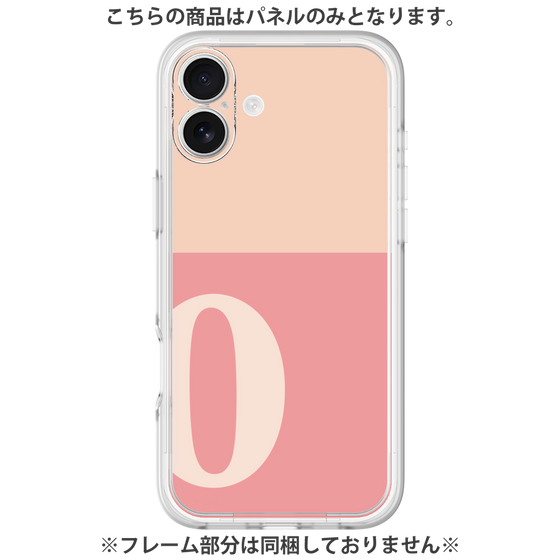 プレミアムパネル［ オリジナル - initial two tone - O pink ］