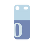 プレミアムパネル［ オリジナル - initial two tone - O blue ］