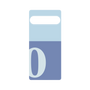 プレミアムパネル［ オリジナル - initial two tone - O blue ］