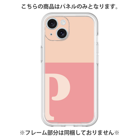 プレミアムパネル［ オリジナル - initial two tone - P pink ］