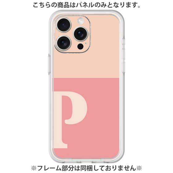 プレミアムパネル［ オリジナル - initial two tone - P pink ］