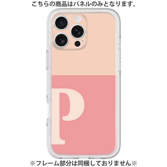 プレミアムパネル［ オリジナル - initial two tone - P pink ］