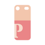 プレミアムパネル［ オリジナル - initial two tone - P pink ］