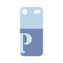 プレミアムパネル［ オリジナル - initial two tone - P blue ］