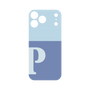 プレミアムパネル［ オリジナル - initial two tone - P blue ］