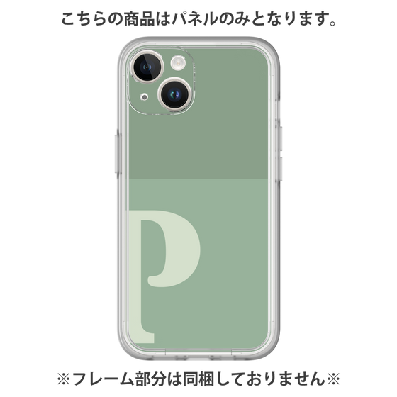 プレミアムパネル［ オリジナル - initial two tone - P green ］