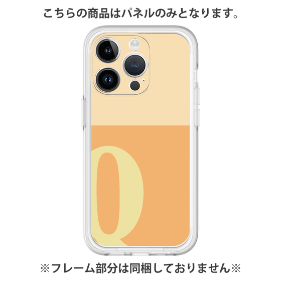 プレミアムパネル［ オリジナル - initial two tone - Q orange ］