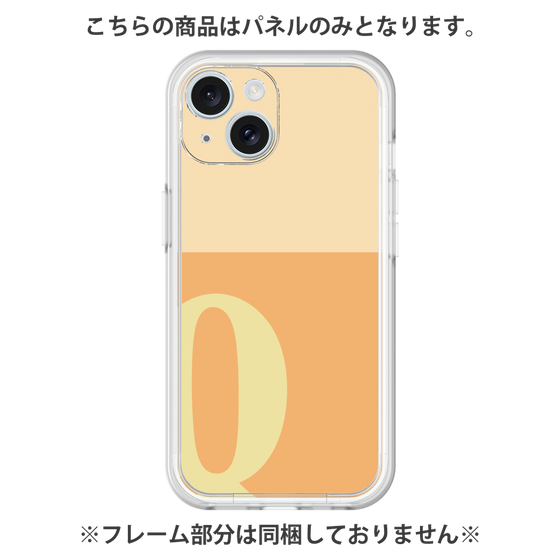 プレミアムパネル［ オリジナル - initial two tone - Q orange ］
