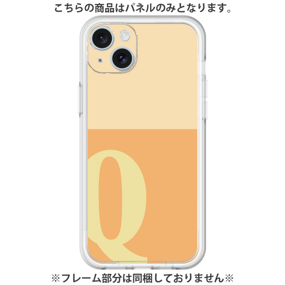 プレミアムパネル［ オリジナル - initial two tone - Q orange ］