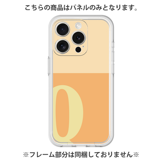 プレミアムパネル［ オリジナル - initial two tone - Q orange ］